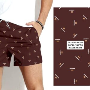 Printed Men Boxer 100% Cotton - Crater Brown